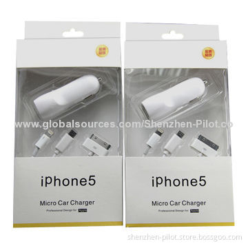 Best Quality 12V Car Chargers, Dual-micro USB, Compatible Power Bank, CE, RoHS and FCC Marks